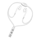 BT313 Magnetic Earbuds Sport Wireless Headphone Handsfree bluetooth HD Stereo Bass Headsets with Mic(White)