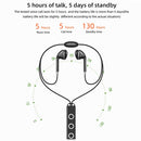 BT313 Magnetic Earbuds Sport Wireless Headphone Handsfree bluetooth HD Stereo Bass Headsets with Mic(White)