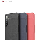 For Realme XT Litchi Texture TPU Shockproof Case(Black)