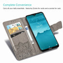 For Nokia 6.2 / 7.2 Butterfly Love Flower Embossed Horizontal Flip Leather Case with Bracket Lanyard Card Slot Wallet(Blue)