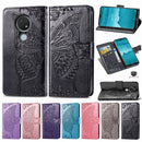 For Nokia 6.2 / 7.2 Butterfly Love Flower Embossed Horizontal Flip Leather Case with Bracket Lanyard Card Slot Wallet(Pink)