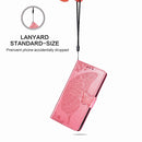For Nokia 6.2 / 7.2 Butterfly Love Flower Embossed Horizontal Flip Leather Case with Bracket Lanyard Card Slot Wallet(Pink)