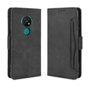 For Nokia 7.2 / 6.2 Wallet Style Skin Feel Calf Pattern Leather Case ï¼Œwith Separate Card Slot(Black)