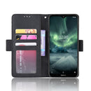 For Nokia 7.2 / 6.2 Wallet Style Skin Feel Calf Pattern Leather Case ï¼Œwith Separate Card Slot(Black)
