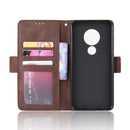 For Nokia 7.2 / 6.2 Wallet Style Skin Feel Calf Pattern Leather Case ï¼Œwith Separate Card Slot(Brown)