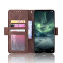For Nokia 7.2 / 6.2 Wallet Style Skin Feel Calf Pattern Leather Case ï¼Œwith Separate Card Slot(Brown)