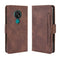 For Nokia 7.2 / 6.2 Wallet Style Skin Feel Calf Pattern Leather Case ï¼Œwith Separate Card Slot(Brown)