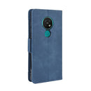 For Nokia 7.2 / 6.2 Wallet Style Skin Feel Calf Pattern Leather Case ï¼Œwith Separate Card Slot(Blue)