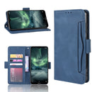 For Nokia 7.2 / 6.2 Wallet Style Skin Feel Calf Pattern Leather Case ï¼Œwith Separate Card Slot(Blue)