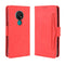 For Nokia 7.2 / 6.2 Wallet Style Skin Feel Calf Pattern Leather Case ï¼Œwith Separate Card Slot(Red)