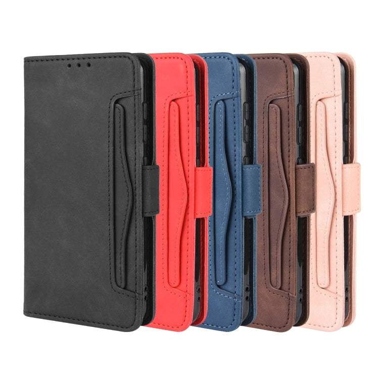For Nokia 7.2 / 6.2 Wallet Style Skin Feel Calf Pattern Leather Case ï¼Œwith Separate Card Slot(Pink)