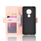 For Nokia 7.2 / 6.2 Wallet Style Skin Feel Calf Pattern Leather Case ï¼Œwith Separate Card Slot(Pink)