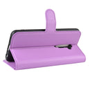 For OPPO RENO2 Litchi Texture Horizontal Flip Leather Case with Wallet & Holder & Card Slots(Purple)