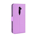For OPPO RENO2 Litchi Texture Horizontal Flip Leather Case with Wallet & Holder & Card Slots(Purple)