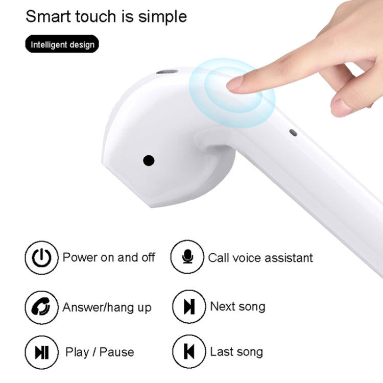 i99 TWS Wireless Earphones Noise Cancelling Headphones With LED Power Display Headset, Support Wireless Charging With Mic