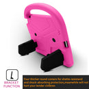 For iPad 4/3/2 Sparrow Style EVA Material Children Shockproof Casing Shell(Rose Pink)