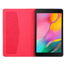 For Galaxy Tab A8.0 T290 / T295 (2019) Cloth Teature Horizontal Flip PU Leather Case with with Holder & Card Slots(Red)