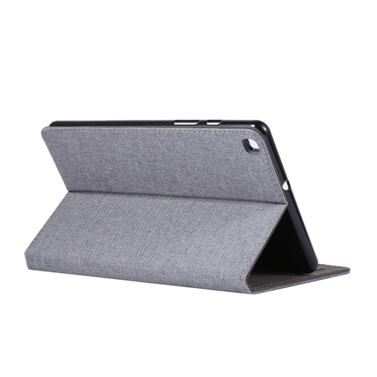 For Galaxy Tab A8.0 T290 / T295 (2019) Cloth Teature Horizontal Flip PU Leather Case with with Holder & Card Slots(Red)