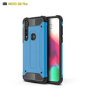 For Moto G8 Plus Magic Armor TPU + PC Combination Case(Blue)