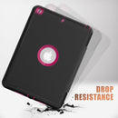 For iPad 10.2 2020 / 2019 Magnetic Horizontal Flip Protective Case with Three-folding Holder & Sleep / Wake-up Function & Pen Slots(Hot Pink)