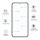 For iPhone 11 Hat-Prince 2 in 1 Full Glue 0.26mm 9H 2.5D Tempered Glass Full Coverage Protector + 0.2mm 9H 2.15D Round Edge Rear Camera Lens Tempered Glass Film