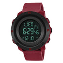SANDA 361 Fashionable Night Light Sports Children Electronic Watch Multi Functional Personality Night Light Men Waterproof Watch(Red)