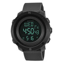 SANDA 361 Fashionable Night Light Sports Children Electronic Watch Multi Functional Personality Night Light Men Waterproof Watch(Gray)