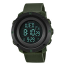 SANDA 361 Fashionable Night Light Sports Children Electronic Watch Multi Functional Personality Night Light Men Waterproof Watch(Green)