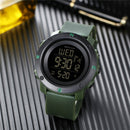 SANDA 361 Fashionable Night Light Sports Children Electronic Watch Multi Functional Personality Night Light Men Waterproof Watch(Green)