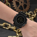 SANDA 361 Fashionable Night Light Sports Children Electronic Watch Multi Functional Personality Night Light Men Waterproof Watch(Coffee)