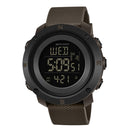 SANDA 361 Fashionable Night Light Sports Children Electronic Watch Multi Functional Personality Night Light Men Waterproof Watch(Coffee)