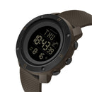 SANDA 361 Fashionable Night Light Sports Children Electronic Watch Multi Functional Personality Night Light Men Waterproof Watch(Coffee)