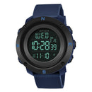 SANDA 361 Fashionable Night Light Sports Children Electronic Watch Multi Functional Personality Night Light Men Waterproof Watch(Blue)