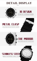 SANDA 361 Fashionable Night Light Sports Children Electronic Watch Multi Functional Personality Night Light Men Waterproof Watch(Black)