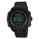 SANDA 361 Fashionable Night Light Sports Children Electronic Watch Multi Functional Personality Night Light Men Waterproof Watch(Black)