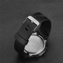 SANDA 375 Watch For Male Students Simple Casual Electronic Watch Sports Waterproof Luminous Watch(Black)