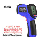 FLUS IR-866 -50ï½ž2250â„ƒ Digital Infrared Non-contact Laser Handheld Portable Electronic Outdoor Thermometer Pyrometer