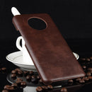 For OnePlus 7T Shockproof Litchi Texture PC + PU Case(Brown)