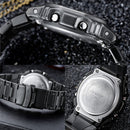 SANDA 390 Fashion Trend Men Business Watch Outdoor Sports Personality Square Digital Electronic Watch(Rose Gold)