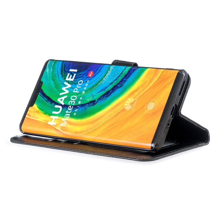For Huawei Mate 30 Pro Crazy Horse Texture Horizontal Flip Leather Case with Holder & Card Slots & Wallet & Photo Frame(Black)