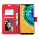 For Huawei Mate 30 Pro Crazy Horse Texture Horizontal Flip Leather Case with Holder & Card Slots & Wallet & Photo Frame(Red)