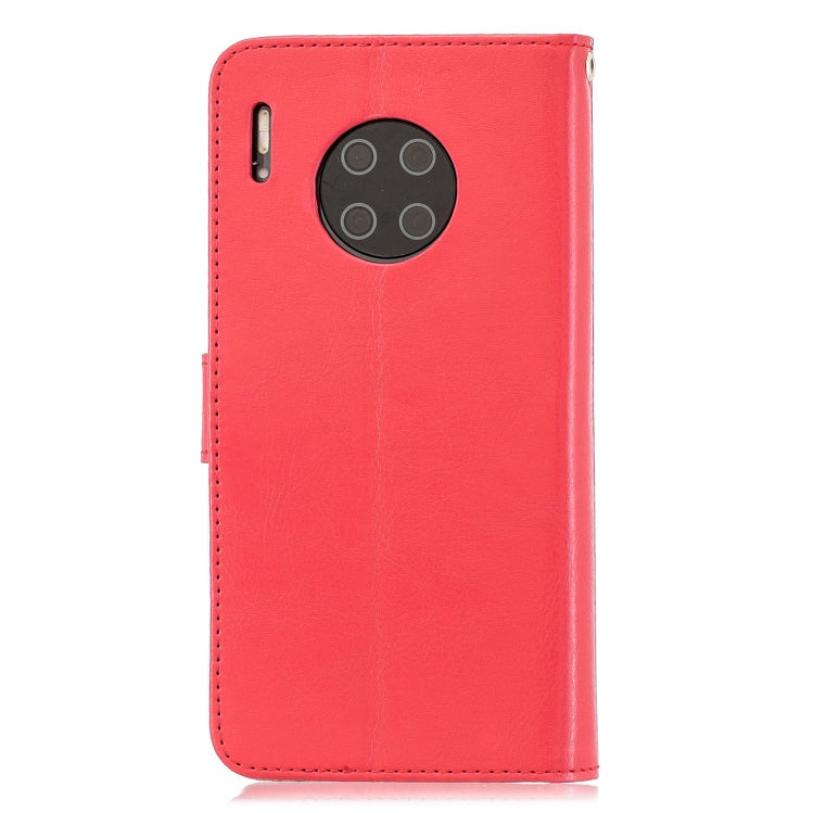 For Huawei Mate 30 Pro Crazy Horse Texture Horizontal Flip Leather Case with Holder & Card Slots & Wallet & Photo Frame(Red)