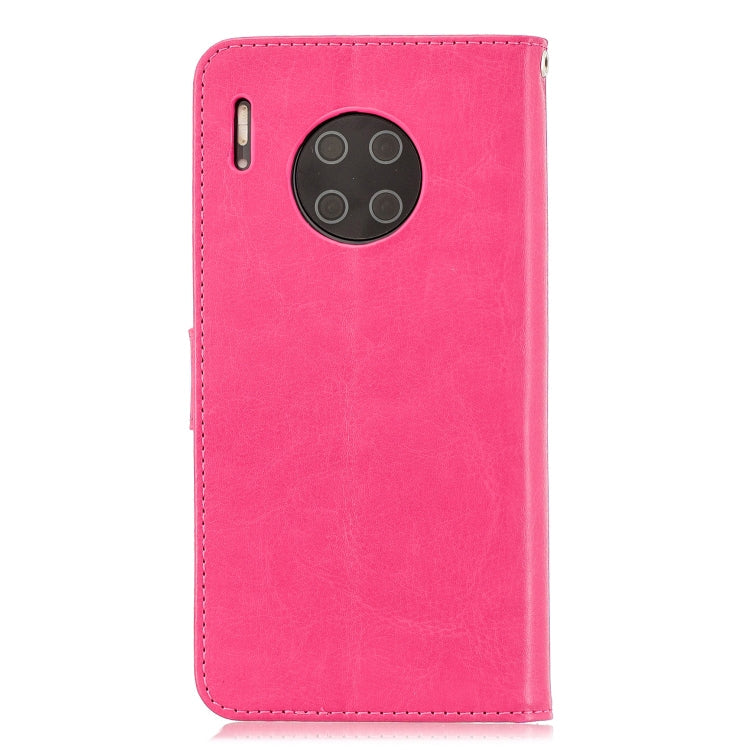 For Huawei Mate 30 Pro Crazy Horse Texture Horizontal Flip Leather Case with Holder & Card Slots & Wallet & Photo Frame(Rose)