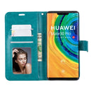 For Huawei Mate 30 Pro Crazy Horse Texture Horizontal Flip Leather Case with Holder & Card Slots & Wallet & Photo Frame(Blue)