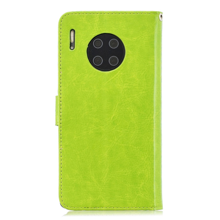 For Huawei Mate 30 Pro Crazy Horse Texture Horizontal Flip Leather Case with Holder & Card Slots & Wallet & Photo Frame(Green)