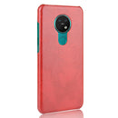 For Nokia 7.2 / 6.2 Shockproof Litchi Texture PC + PU Case(Red)