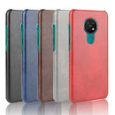 For Nokia 7.2 / 6.2 Shockproof Litchi Texture PC + PU Case(Gray)