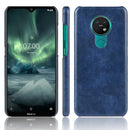 For Nokia 7.2 / 6.2 Shockproof Litchi Texture PC + PU Case(Blue)
