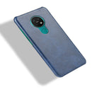 For Nokia 7.2 / 6.2 Shockproof Litchi Texture PC + PU Case(Blue)