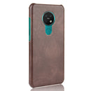 For Nokia 7.2 / 6.2 Shockproof Litchi Texture PC + PU Case(Brown)